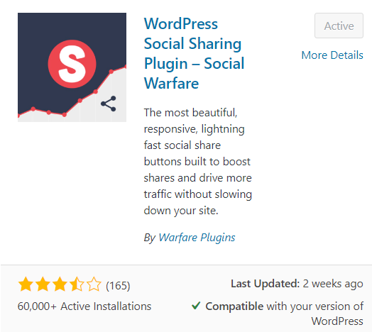 What are the best FREE WordPress Plugins for Bloggers - social warfare