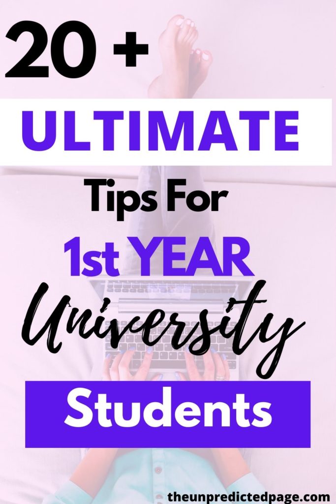 20 + ultimate tips for 1st year students. If you want the best advice for freshers check here. These are student tips for university to help you survive first year. Find out the student habits you need to start doing. Find out what to expect in student halls and communal kitchens. This also relates to freshman advice for those of you in america. 