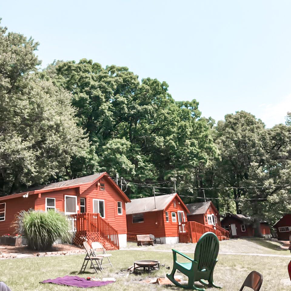 USA summer camp cabins