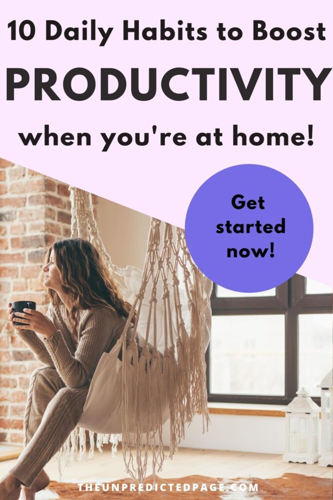 be more productive at home