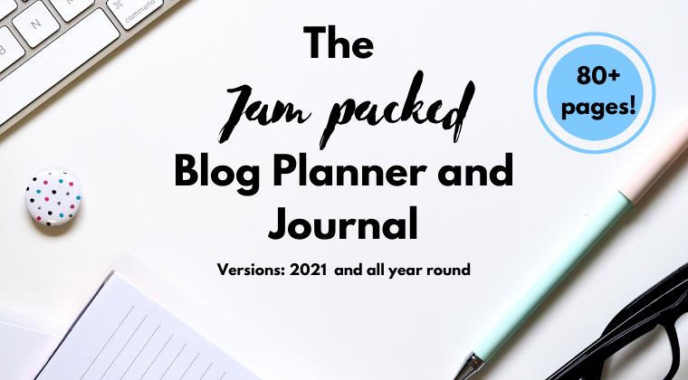 If you want an online planner that you can edit then check out The Jam-Packed Bloggers Planner and Journal!
