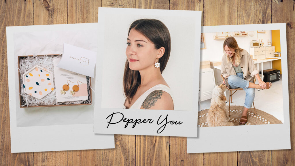 Born from a love of creating, Pepper You is an independent brand selling lightweight clay and brass jewellery from their studio in Brighton